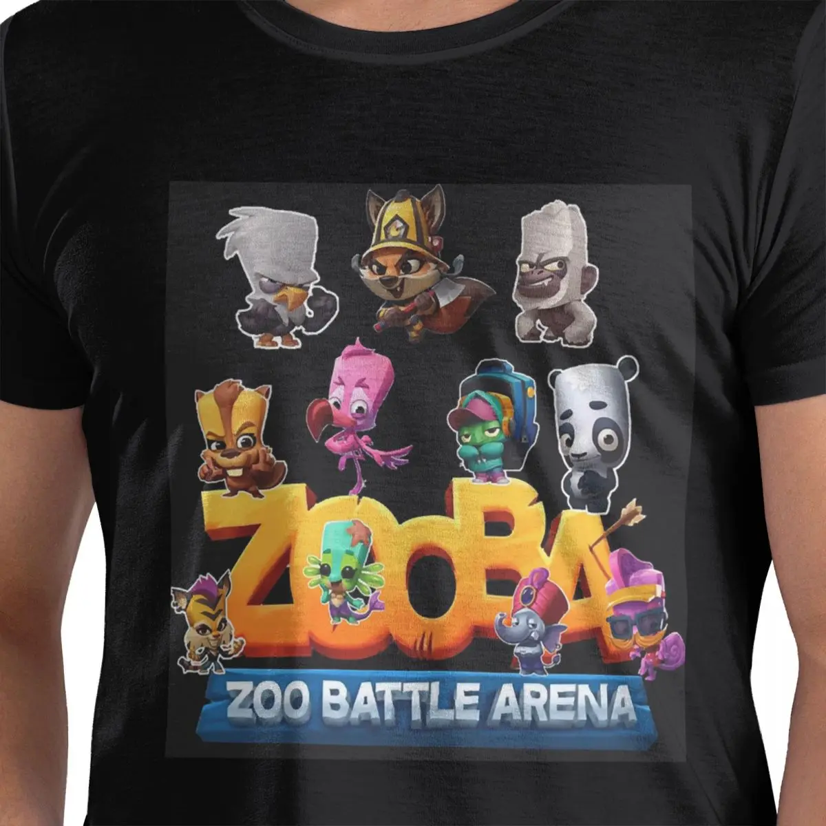 

Отличная модель Zooba Battle Arena, подарок для любителей музыки, футболка из 100% хлопка, мужские модные футболки, мужские футболки с круглым вырезом и коротким рукавом, S-6XL