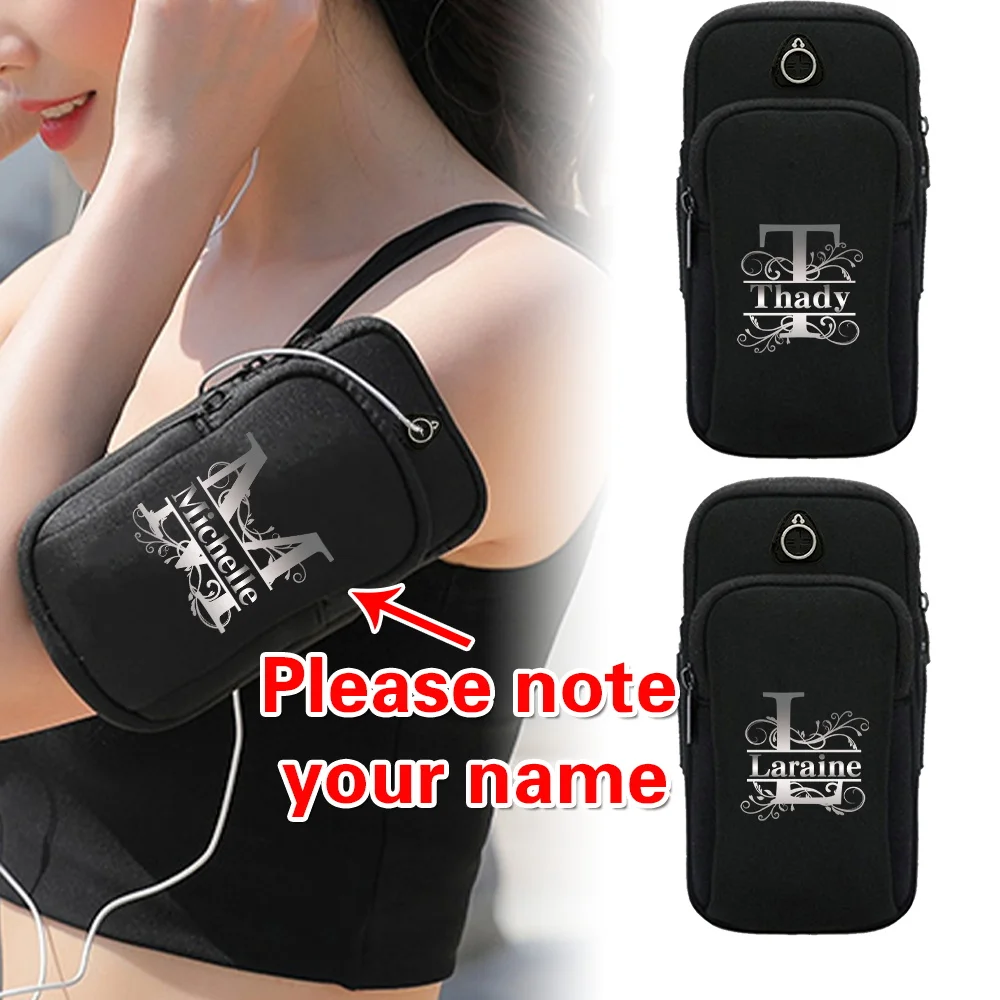 

Сумка на руку с именем по индивидуальному заказу, легкая спортивная техника, сумка для хранения наличных, телефона, регулируемая мужская и женская сумка на руку, уличные сумки для бега