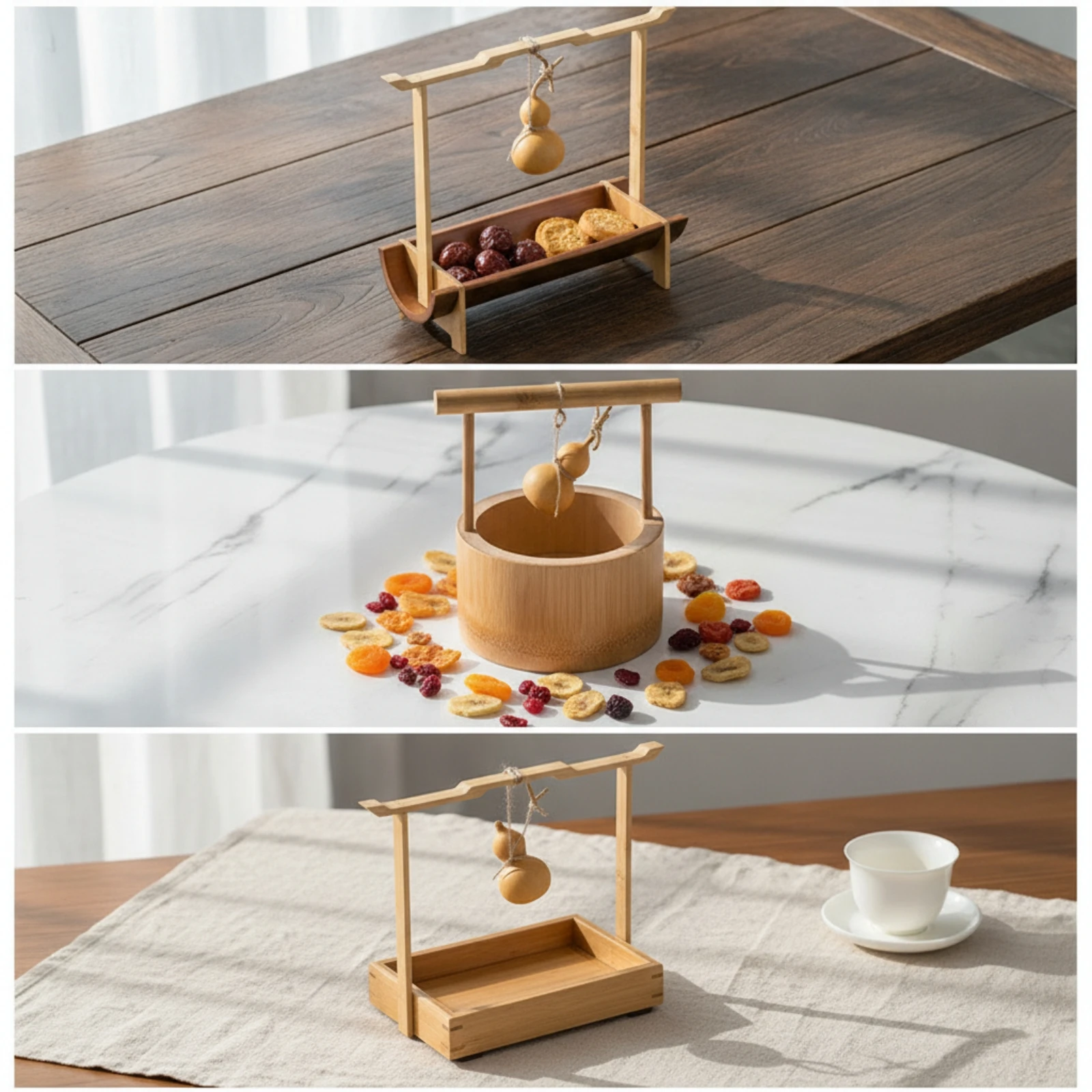 Caixa de Lanches de Bambu com  - Serving Tray Mold avaliação e preço