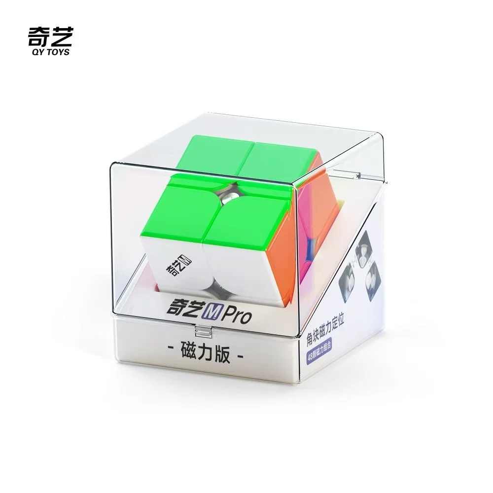 QiYi M Pro 2x2 Core Magnetic Magic Speed Cube Stickerless Professional Fidget Toys Qiyi 2x2 M Cubo Magico Puzzle