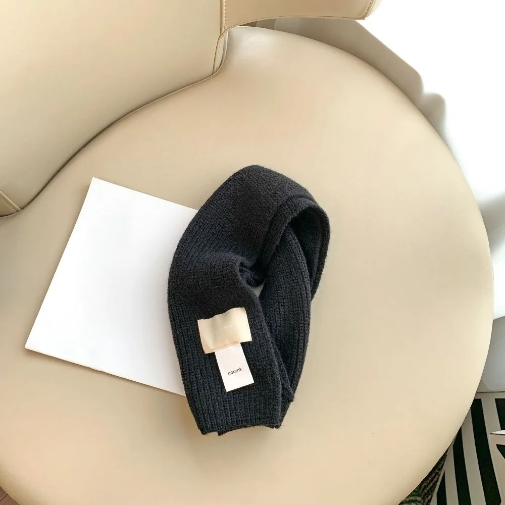 

Новый ветрозащитный теплый универсальный шейный платок, однотонный холодостойкий вязаный шарф, подарок