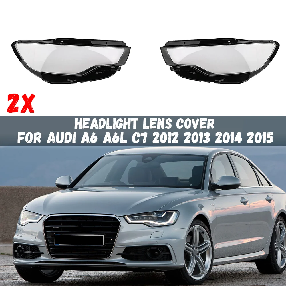 

Для Audi A6 A6L C7 2012 2013 2014 2015, крышка объектива передней фары, абажур, прозрачный корпус лампы
