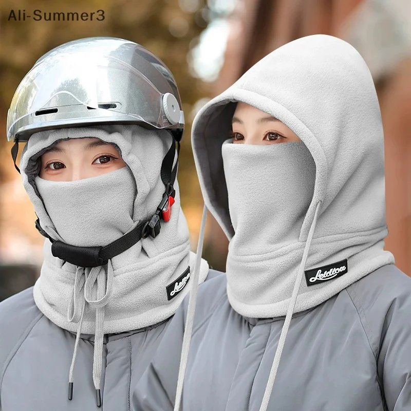 신상 겨울 풀페이스 마스크 플리스 스키 발라클라바 넥 워머 후드 남녀 스포츠 등산 사이클링 캡 방풍 모자