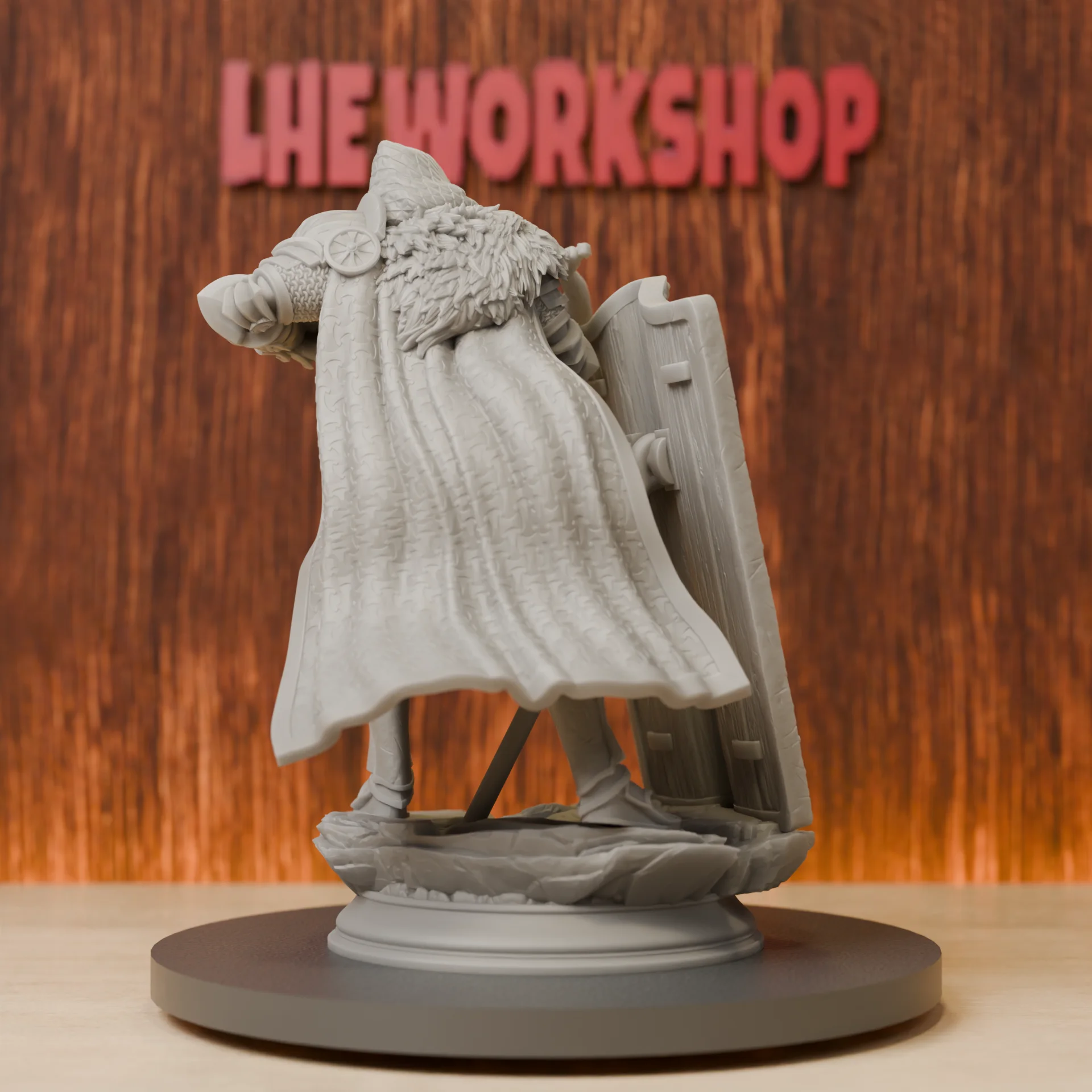Shielded Crossbowman Miniatures | 28mm-75mm | Resin 3D Printed DND Pathfinder Mini | Unpainted Grey