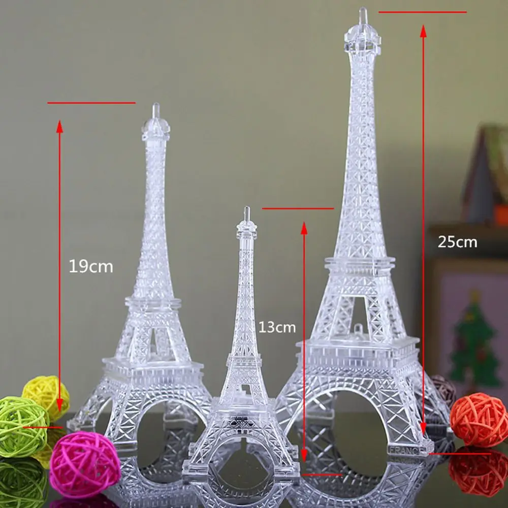 Utile Alimentazione mobile Sicurezza Luci colorate Stile moda Parigi Luce Torre Eiffel Decorazione desktop Luce notturna