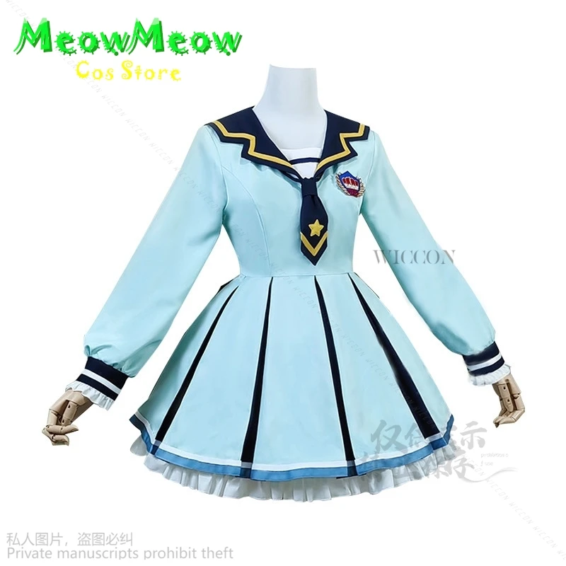 Anime Lolita Cosplay Fato de Marinheiro, Fato de Marinheiro, Aikatsu!, Yume, Sakuraba Rola, Azul JK Uniforme Escolar, Adorável, Kawaii