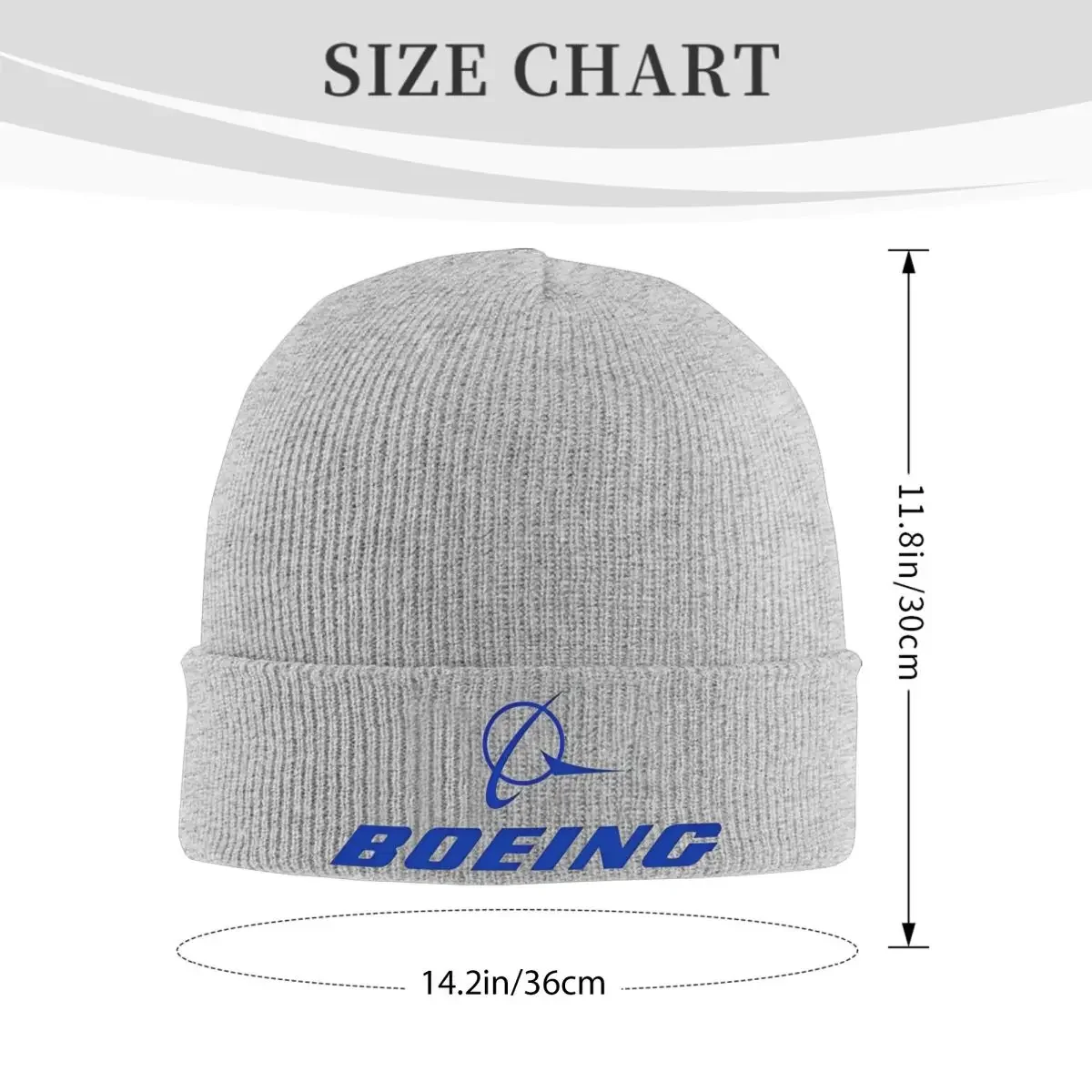 Boeing Logo Knitted Caps for Women Men Skullies Beanies Autumn Winter Hats Acrylic Boeing Lovers Aviation Fans Hip Hop Cap