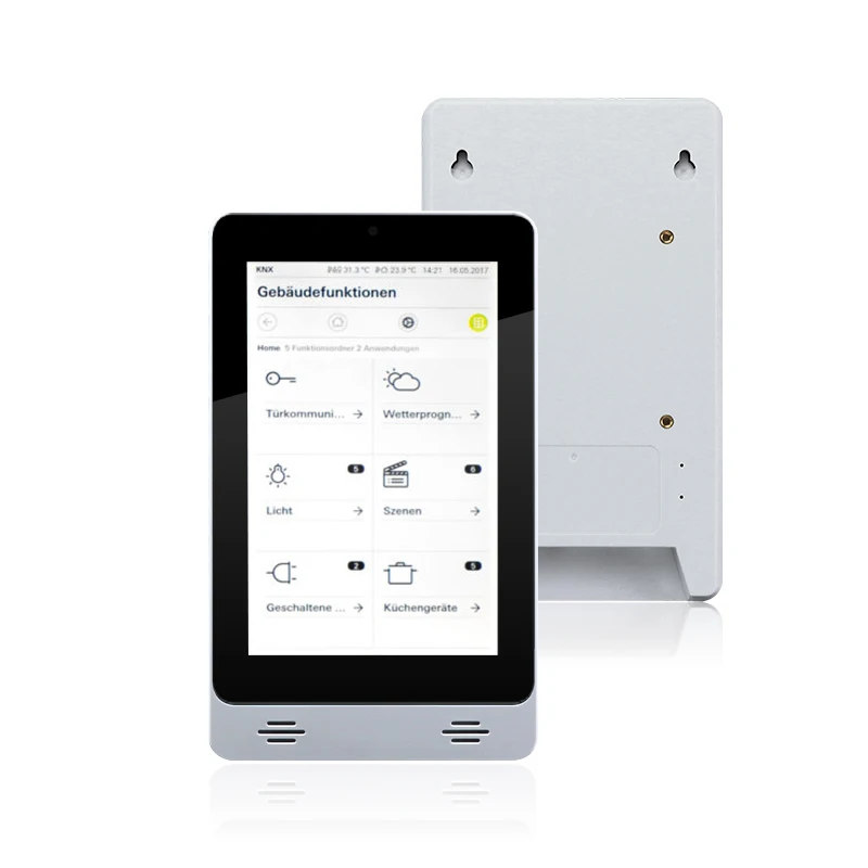 Vertical Display Wall Mount RK3128 RJ45 POE 8 Inch Android Tablet with Front Speaker