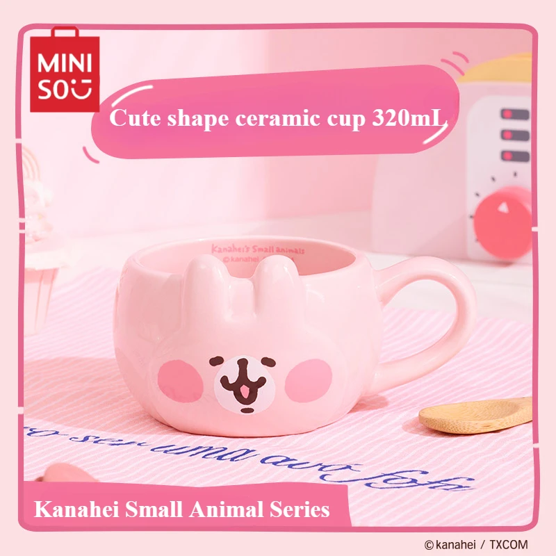 Miniso Kanahei Small Animal Series Ceramic Cup Cartoon Style Water  Children's Toys Anime Peripheral Birthday Gift Kawaii