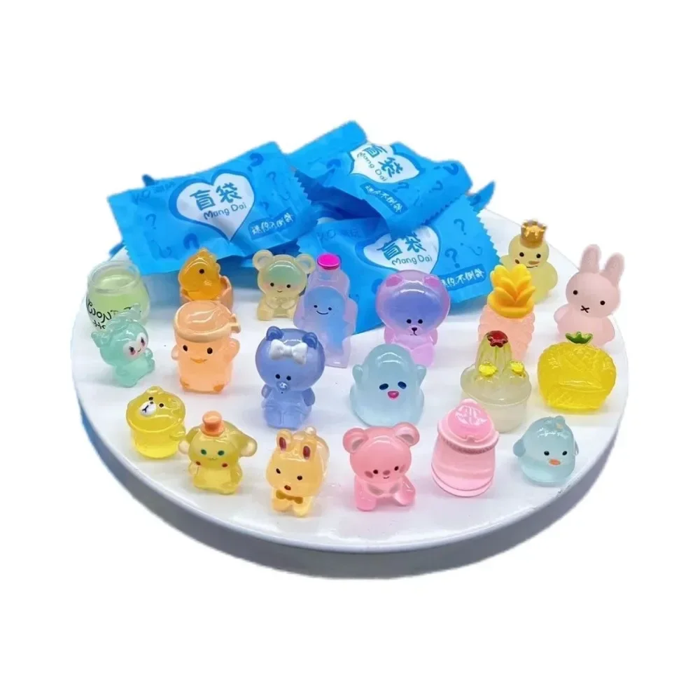 Simpatico scatola cieca luminosa stile piccoli giocattoli casuali piccoli animali mini cutePlay Figure Guess Bag Tide Simulazione Animale del fumetto Bambini