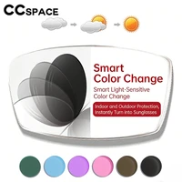 CCspace multifocal progresivo fotocromático CR-39 lentes asféricas de resina para gafas miopía hipermetropía UV400 lentes de protección solar