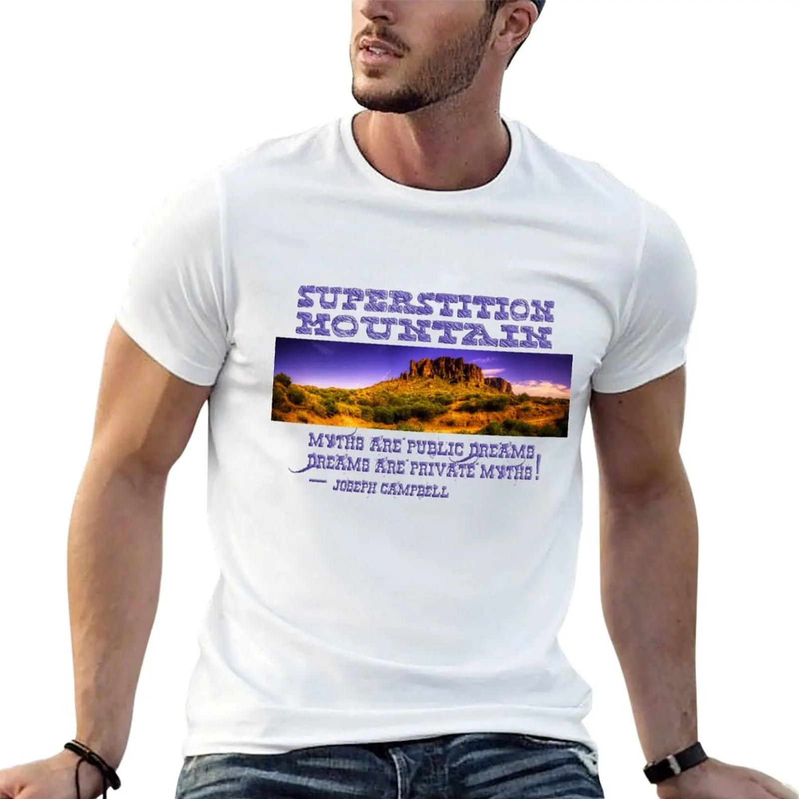 Superstition Mountain T-Shirt funny shirt cotton street wear mens graphic t-shirts