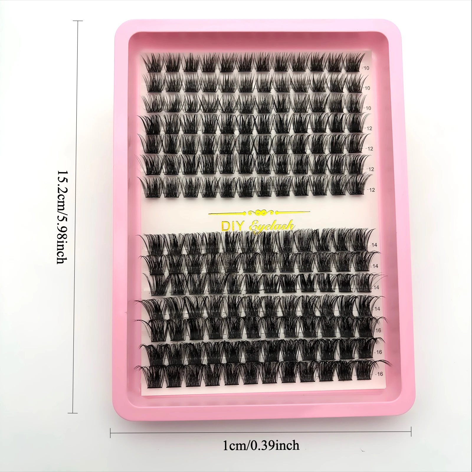 168 Stück Wimpernbüschel D-Curl Wispy Fluffy Einzelwimpernverlängerungen für einen natürlichen Look – DIY Wimpernverlängerung für tägliches Party-Make-up – Detail 4