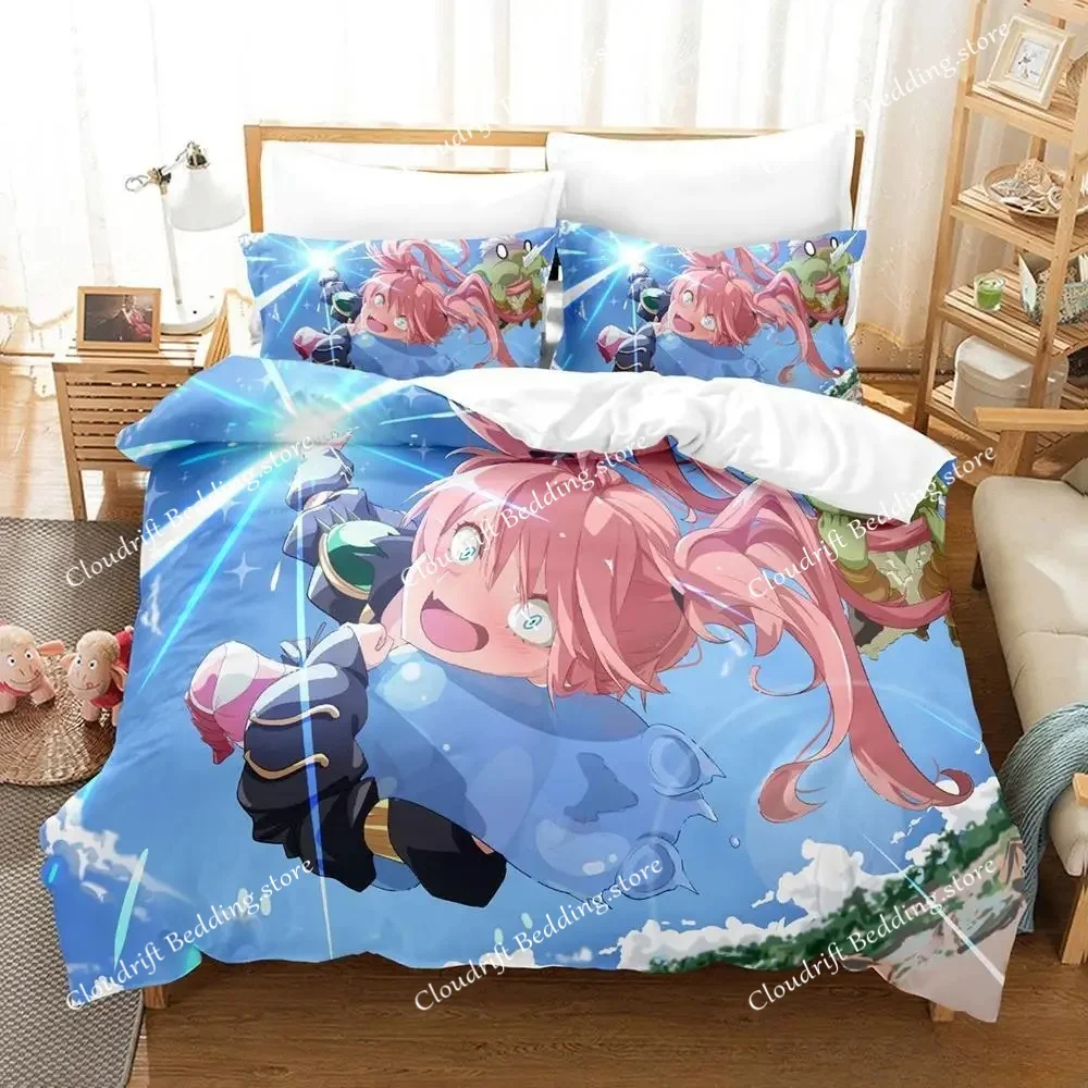 That Time I Got Reincarnated As A Slime Bedding Set Single Twin Full Queen King Size Bed Set Adult Kid Bedroom Duvet Cover Sets
