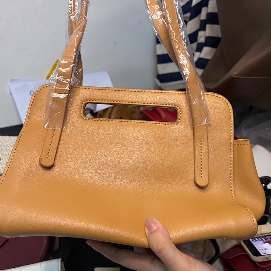 

Модная женская сумка на плечо из искусственной кожи, большая вместительная внешняя карманная сумка-тоут, студенческая сумка, дорожная маленькая повседневная сумка для покупок