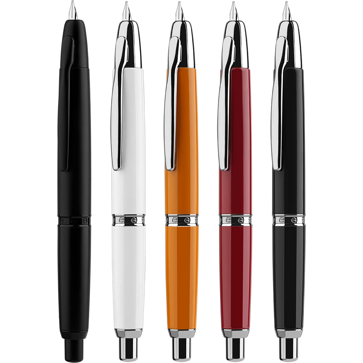 

In Stock ! MAJOHN A1 Press Fountain Pen, Retractable Extra Fine Nib 0.4mm Metal with Clip / No Clip Gift Ink Pen for Writing