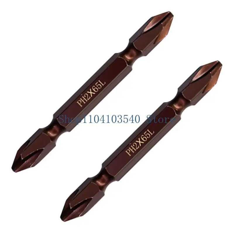02DC PH2 Electric Screwdriver Bit Double Head Hexes Shanks Screwdriver Bit Alloy Steel