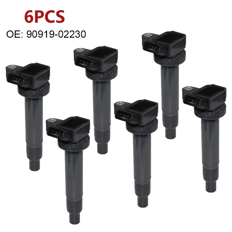 6PCS New Ignition Coil  For Toyota Land Cruiser 100 4.7 1998-2007 For Lexus LS430 GS430 GX470 LX470 LX570 SC430 9091902230 UF230