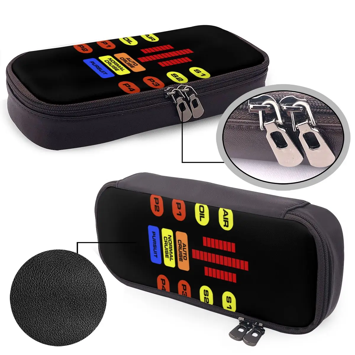 Kitt Voice Box Knight Rider Leather Pencil Cases Pencil Pouch Stationery Supplies Pen Box Pencil Bag for Boys Girls Gifts - view 6