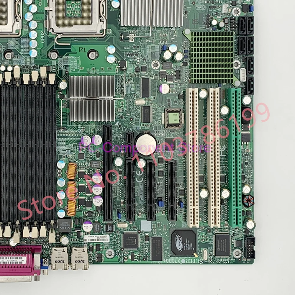 Placa-mãe do servidor LGA771 perfeita testada X7DB8