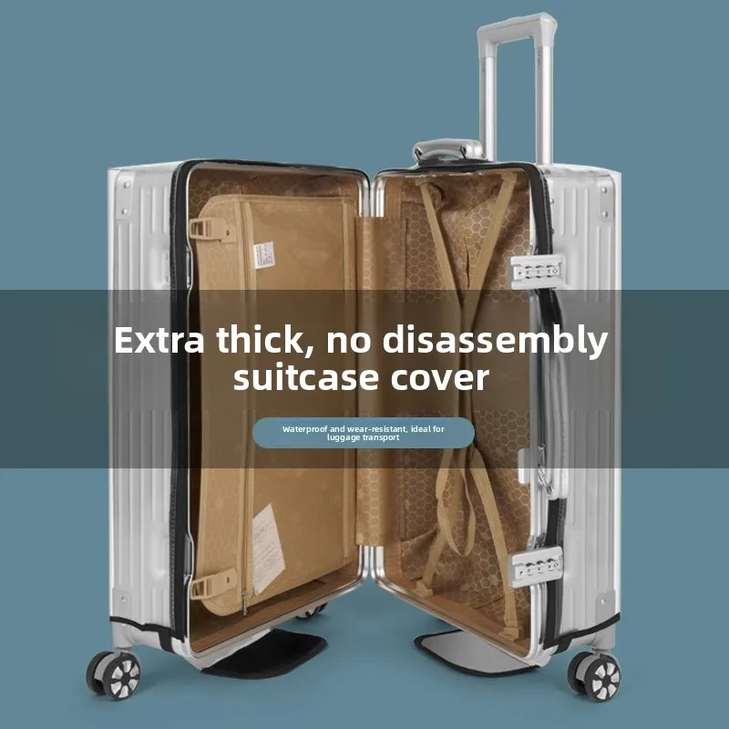 Thickened Travel Luggage Protector Cover PVC Transparent Carryon Bag Suitcase Protection for Bag And Luggage Accessories