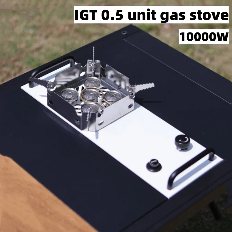 

Camping Gas Stove Flat Burner IGT 0.5 Unit Stove 10000W High Power High Mountain Gas Tank Outdoor Kitchen New Cool Camping Gear