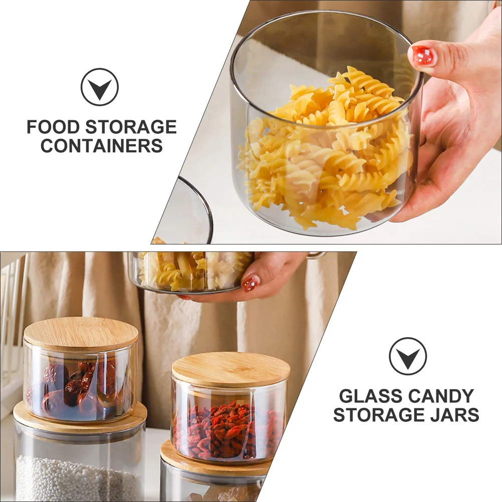 

Glass Snack Storage Jar Airtight Container For Tea Coffee Sugar Salt Dry Fruit Candy Kitchen Pantry Organization Glass Sealed