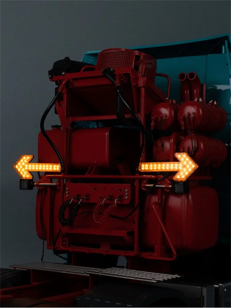 RC 1/14 Emergency Warning Light for Tamiya Hydraulic Excavator Loader Dump Truck for SCANIA MAN VOLVO Trailer Tipper DIY Parts