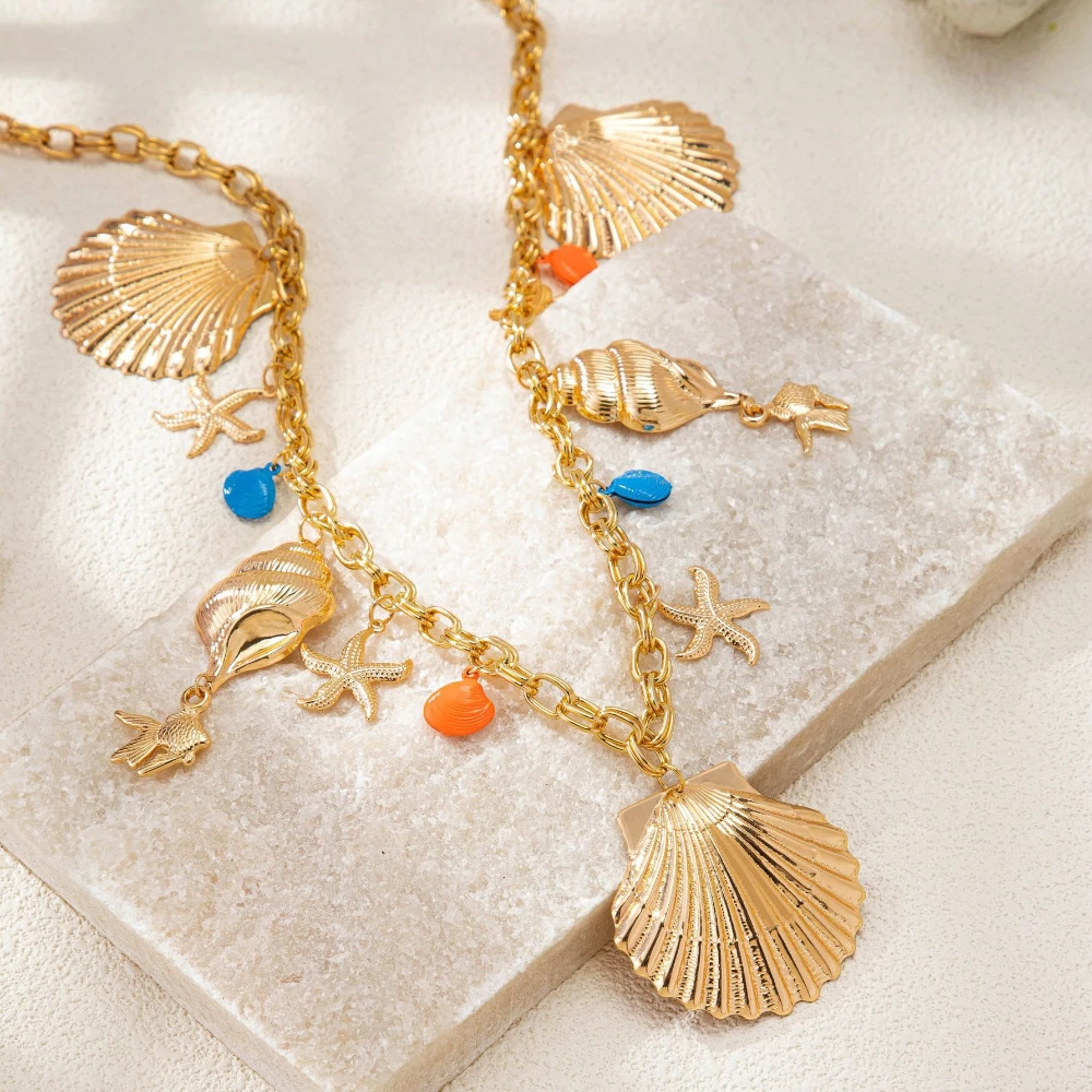 عطلة على غرار نجم البحر شل الخصر سلسلة للنساء مجوهرات الأزياء البسيطة اكسسوارات رائجة البيع هدية حفلة 2025 نمط جديد