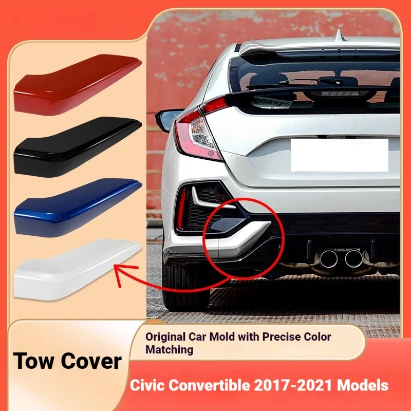 It is suitable for 17-21 imported hatchback Honda Civic rear trailer cover rear corner trailer hook cover traction cover