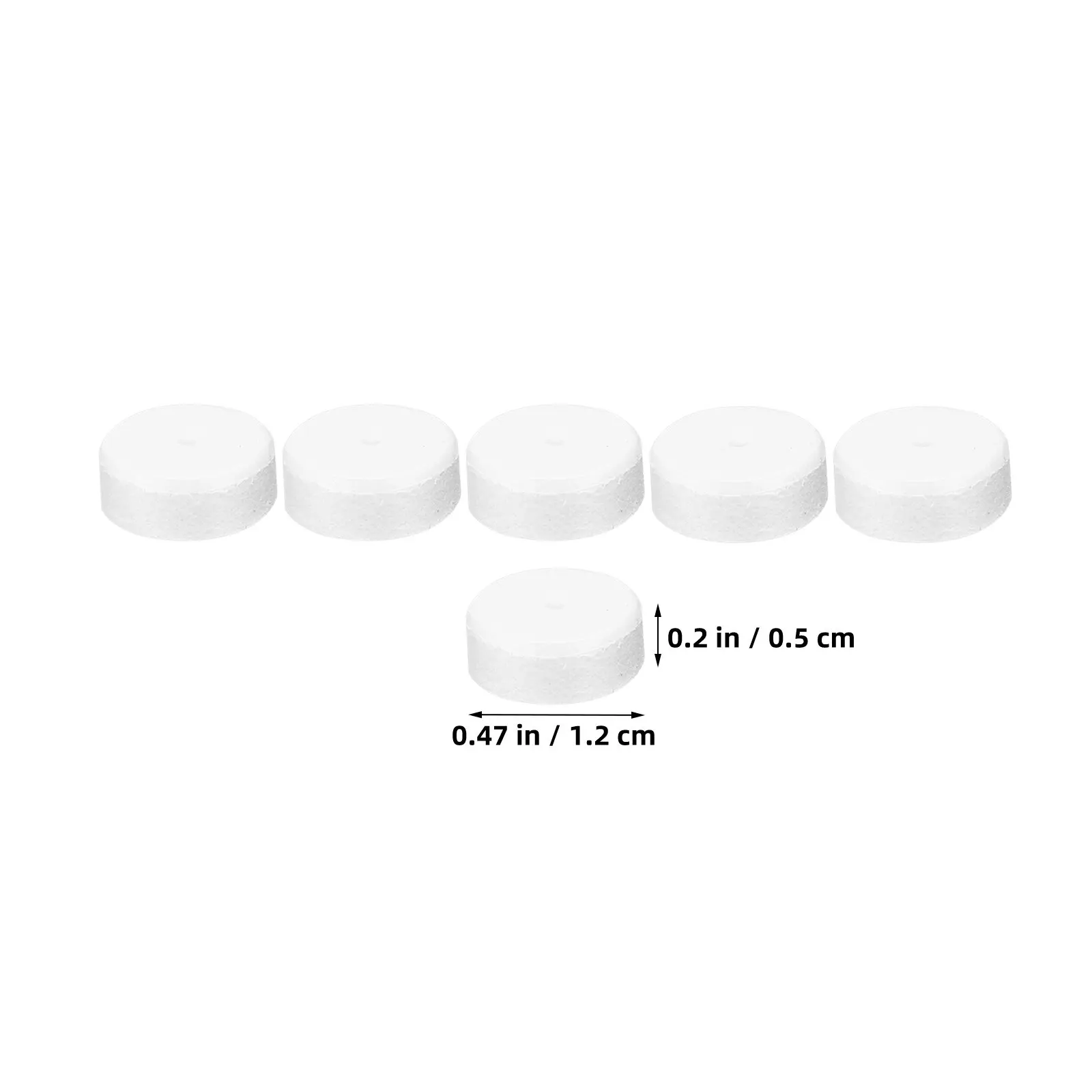 1000pcs White Foam Earring Pads for Stud Earrings – Soft Round Cushions with Shock Absorption & Comfortable Fit