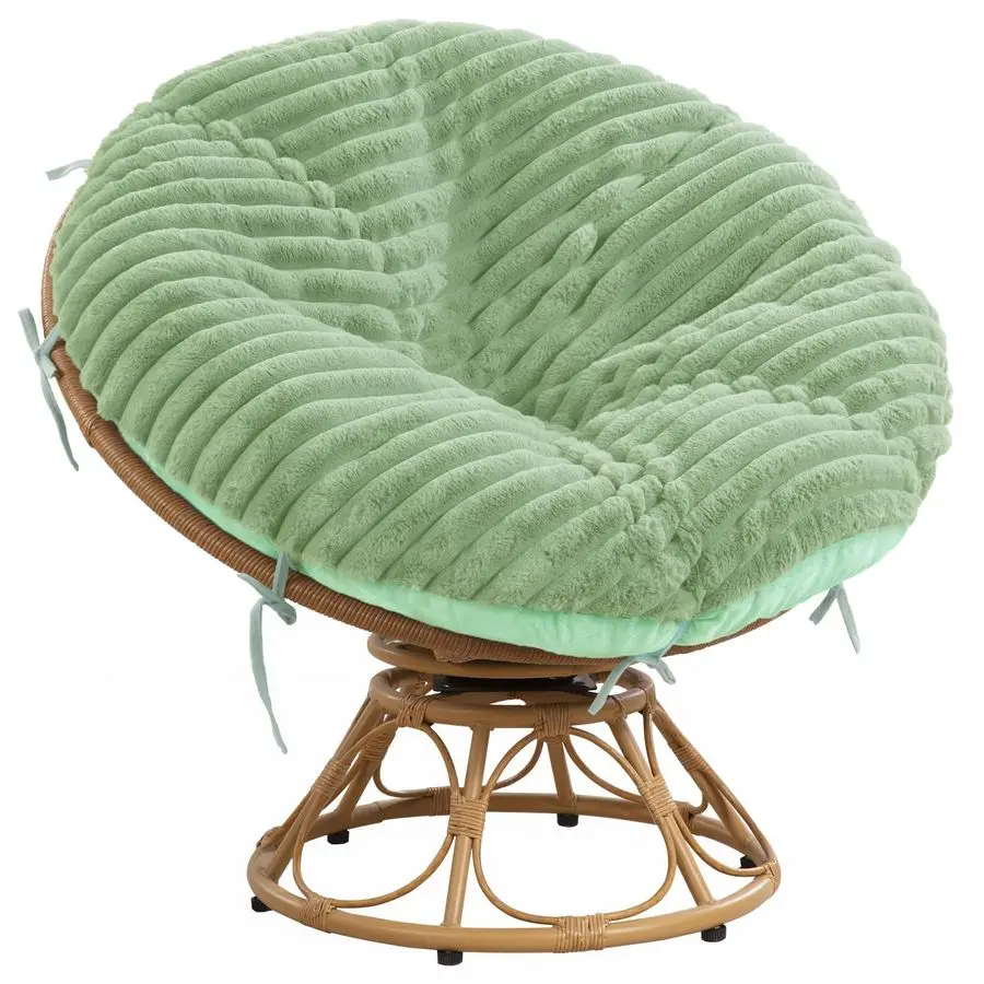 

Fluffy Shaggy Cover for Papasan Chair Cushion, Plush Faux Fur Slipcover ONLY, Without Cushion Removable Soft Papasan Cushion Cov