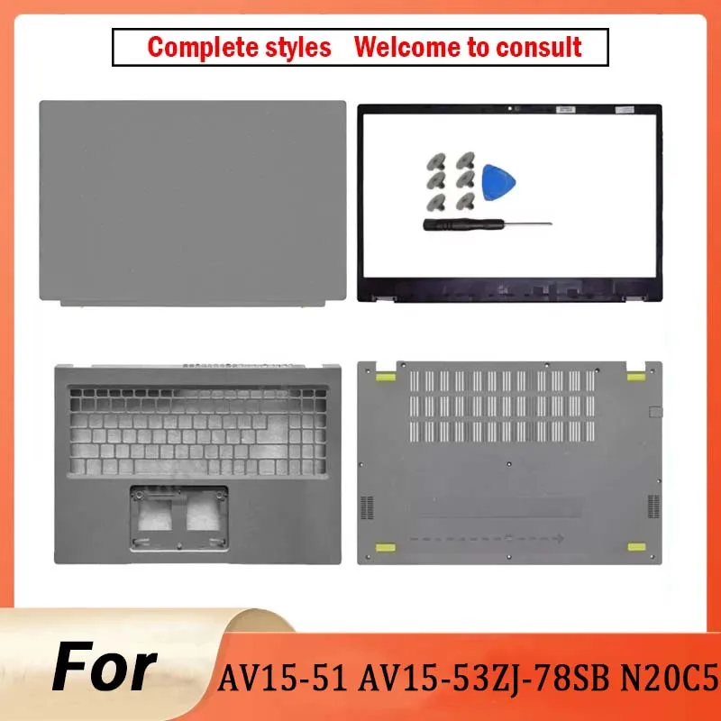 Replace Cover For Aspire Vero AV15-51 AV15-52 AV15-53ZJ-78SB Laptop LCD Back Cover Front Bezel Upper Cover Bottom Case