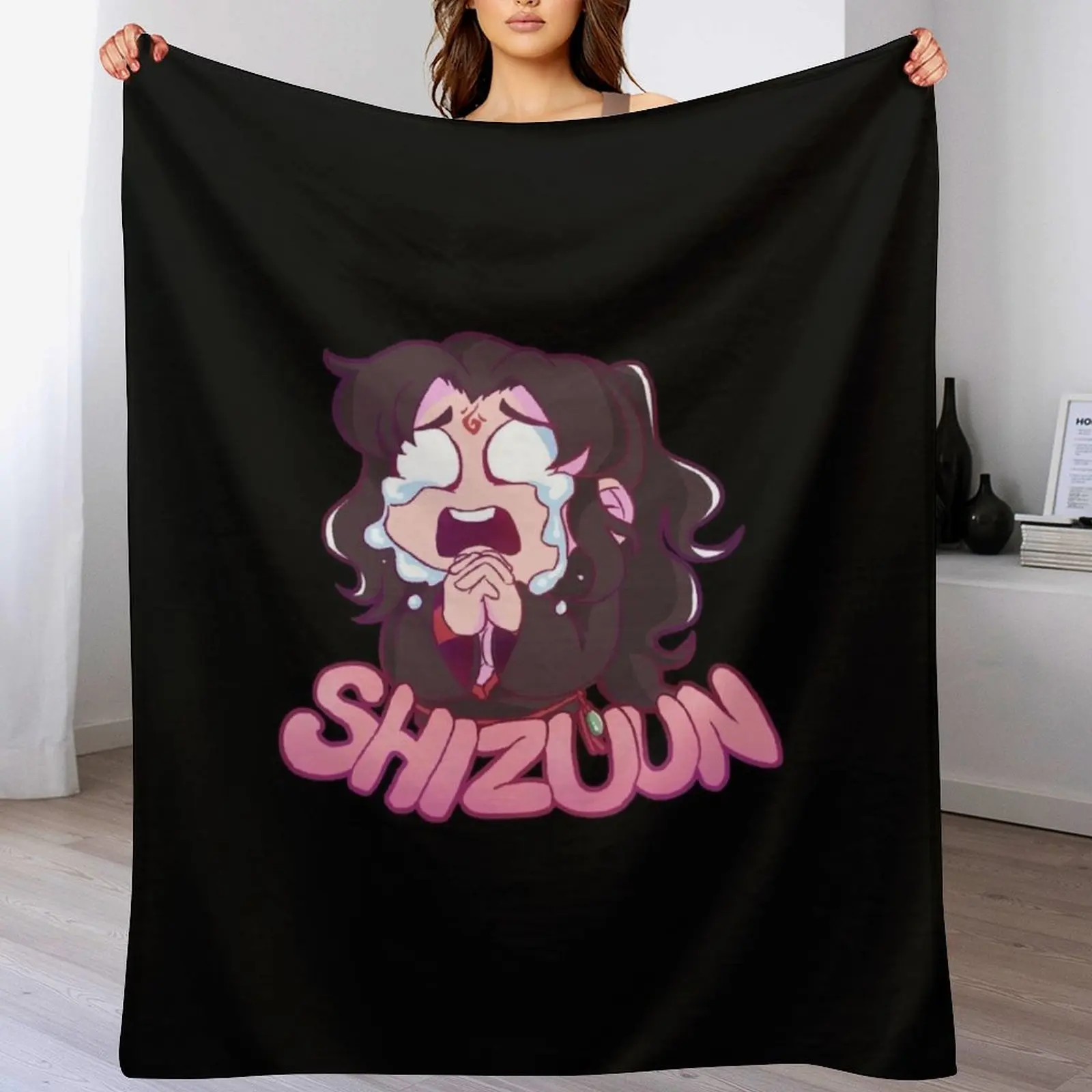 

Crying Luo Binghe Throw Blanket blankets ands warm winter Furry Comforter Blankets