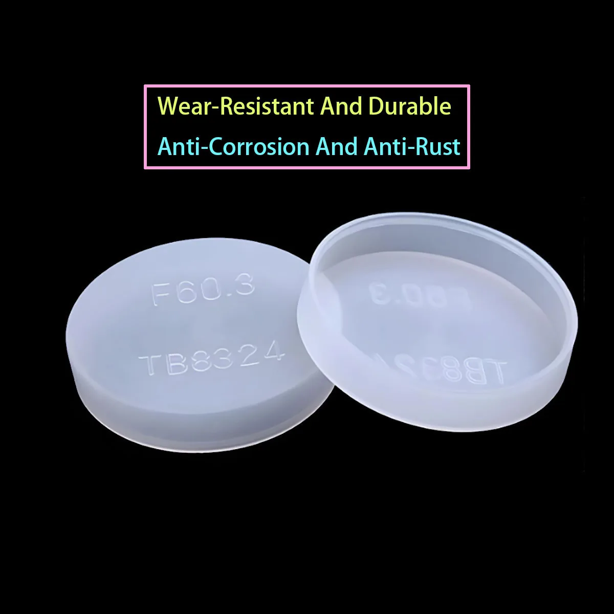 PE White Semi Transparent Vacuum Flange Protective Cover Compatible with Oil Pipe Joint Sleeve Dust Cover