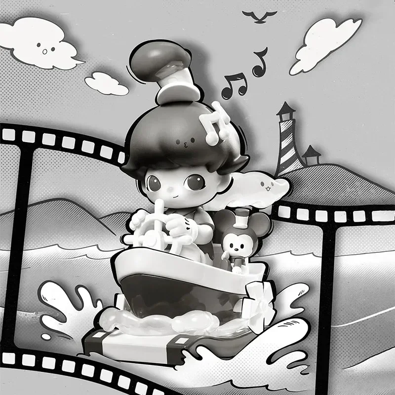 POP MART DIMOO WORLD x DISNEY Serie Blind Box Guess Bag Mystery Box Speelgoed Pop Leuke Anime Figuur Desktop Ornamenten Gift