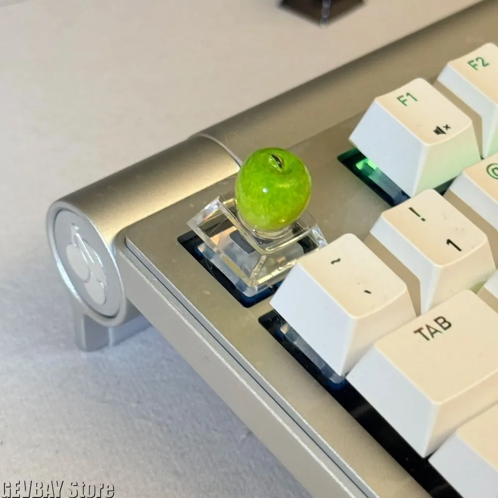 Simulation Apple Shaped Keycaps Creative Keycap Keyboard Decoration Ornaments for Mechanical Keyboards