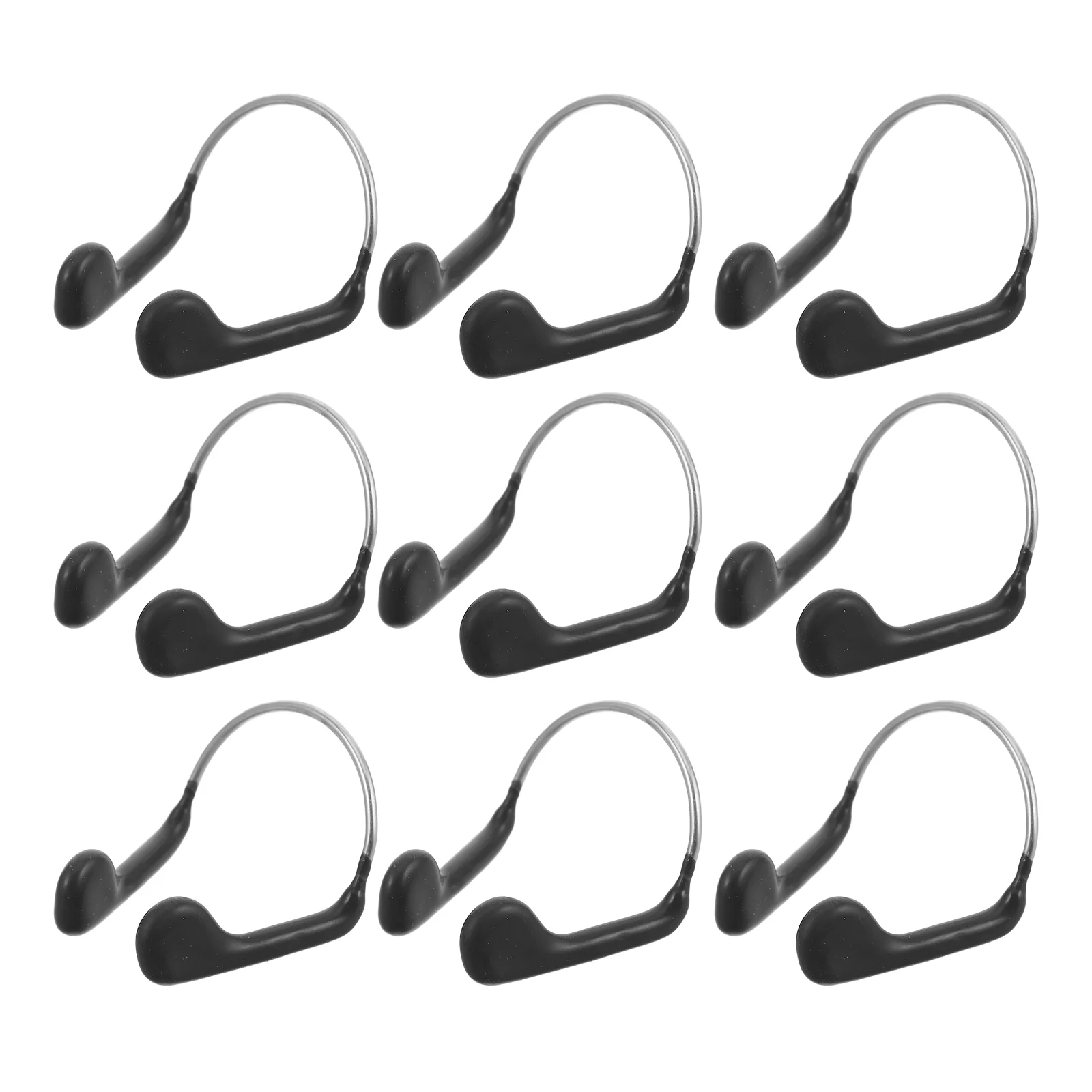 

10pcs Swimming Nose Clips Nose Plugs Anti-Slip Waterproof Storage Box Comfortable Fit For Pool Surfing Diving Water Sports