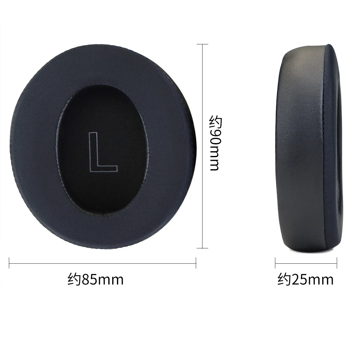 Almofadas de substituição para anker soundcore life q30 q20/q45 fone de ouvido manga couro fone de ouvido earmuff