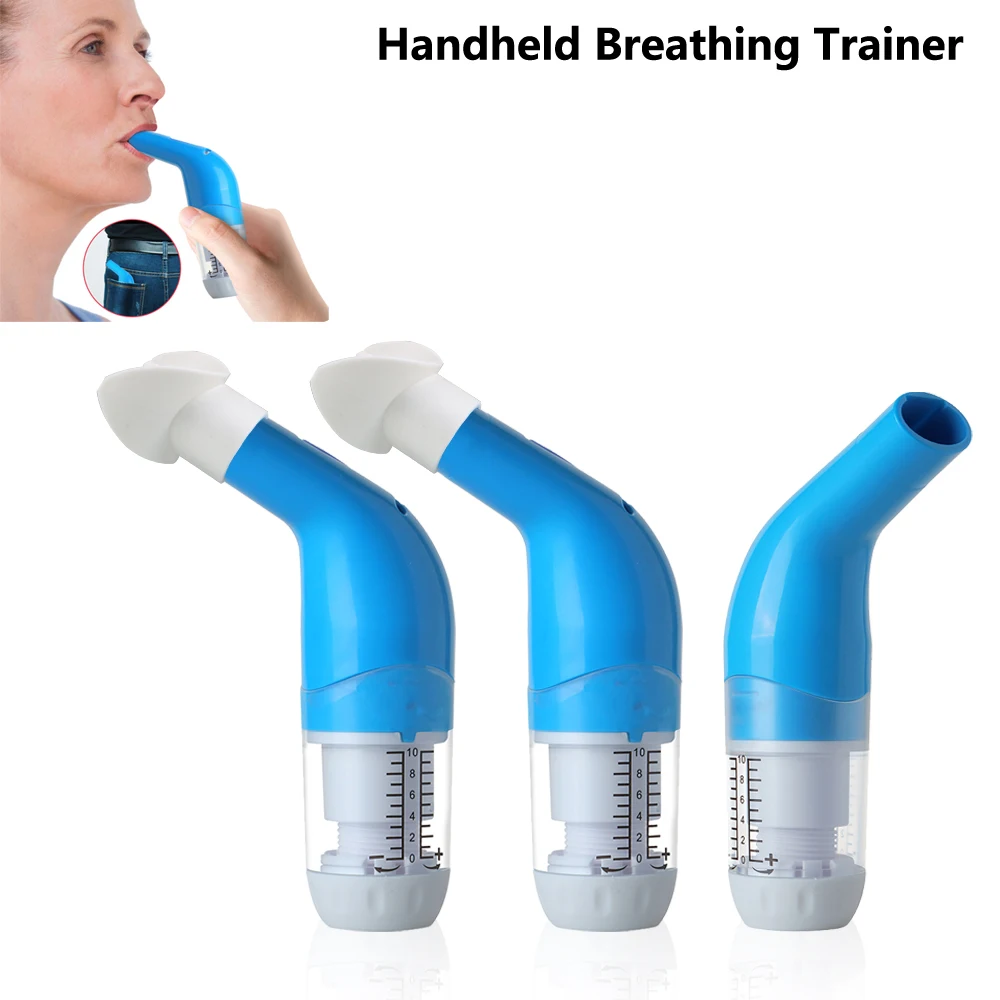 

Lung Breathing Trainer Inspiratory Expiratory Muscle Exerciser Drug-Free Respiratory Therapy Pneumonia Breath Training Device