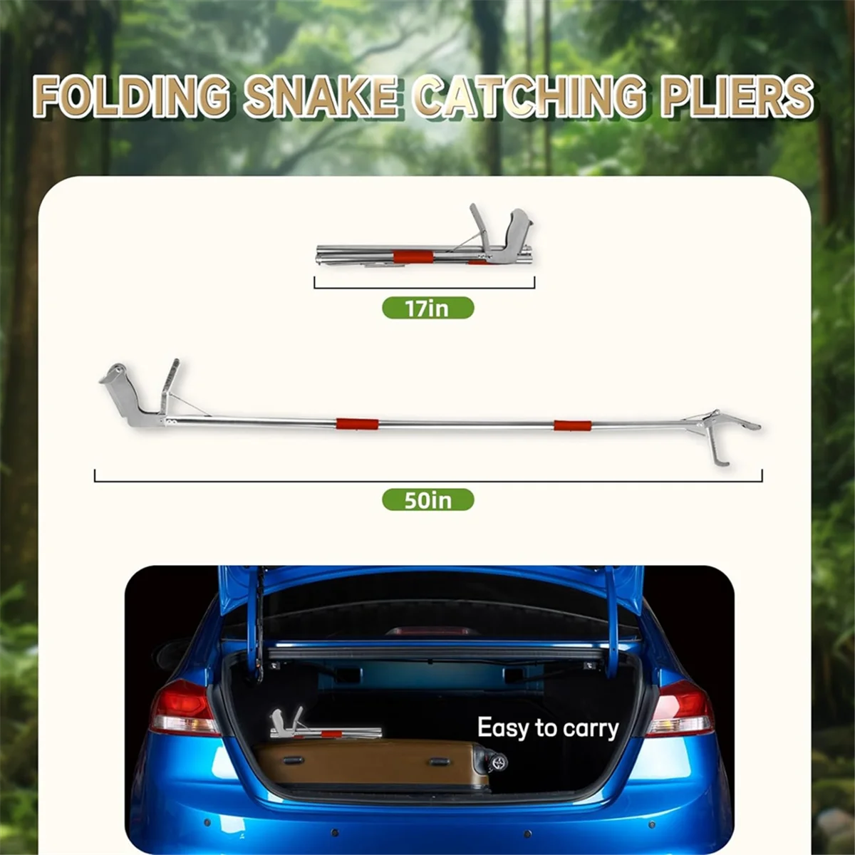 ESTR Snake Grabbing Tool, Snake Grabbing Clip, Snake Grabbing Tool Geeignet für verschiedene Szenarien, Snake Pliers