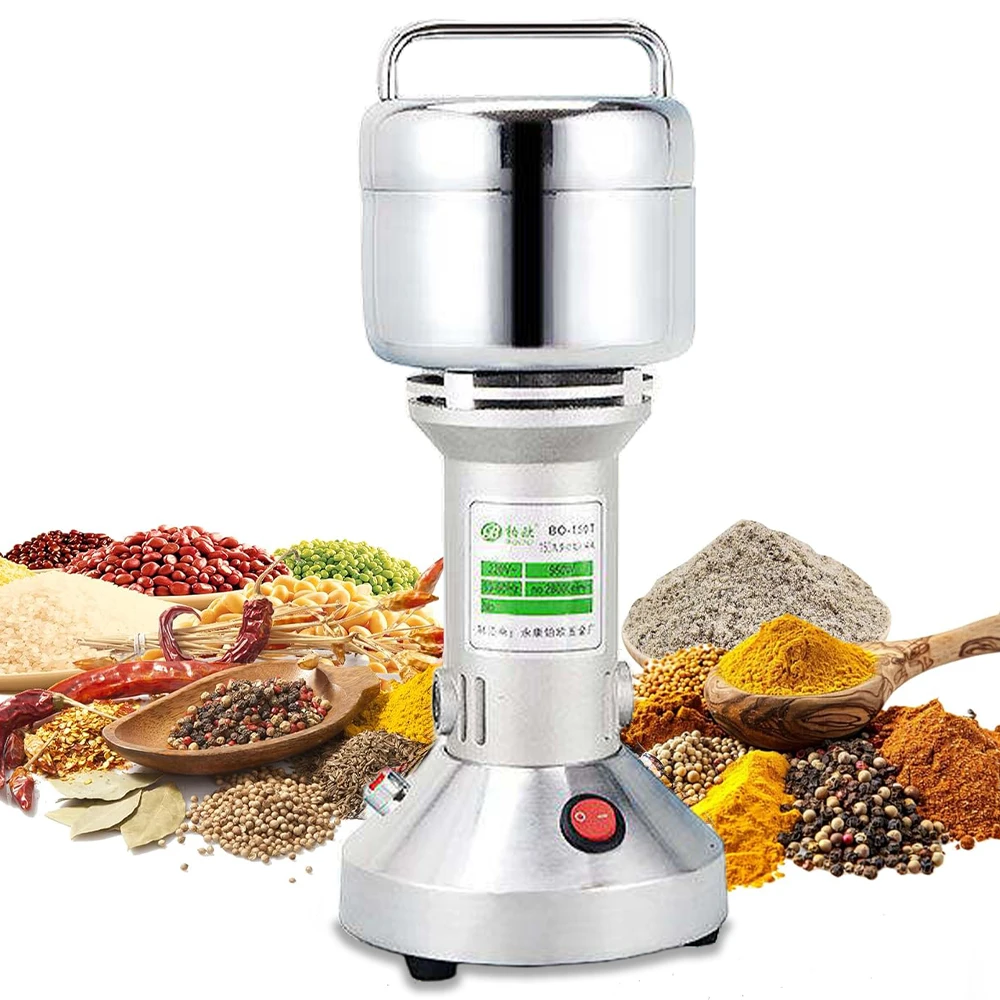 Factory Sale 150g Capacity Electroplated Kitchen 950w Wheat Heavy  Spice Machine Grinder