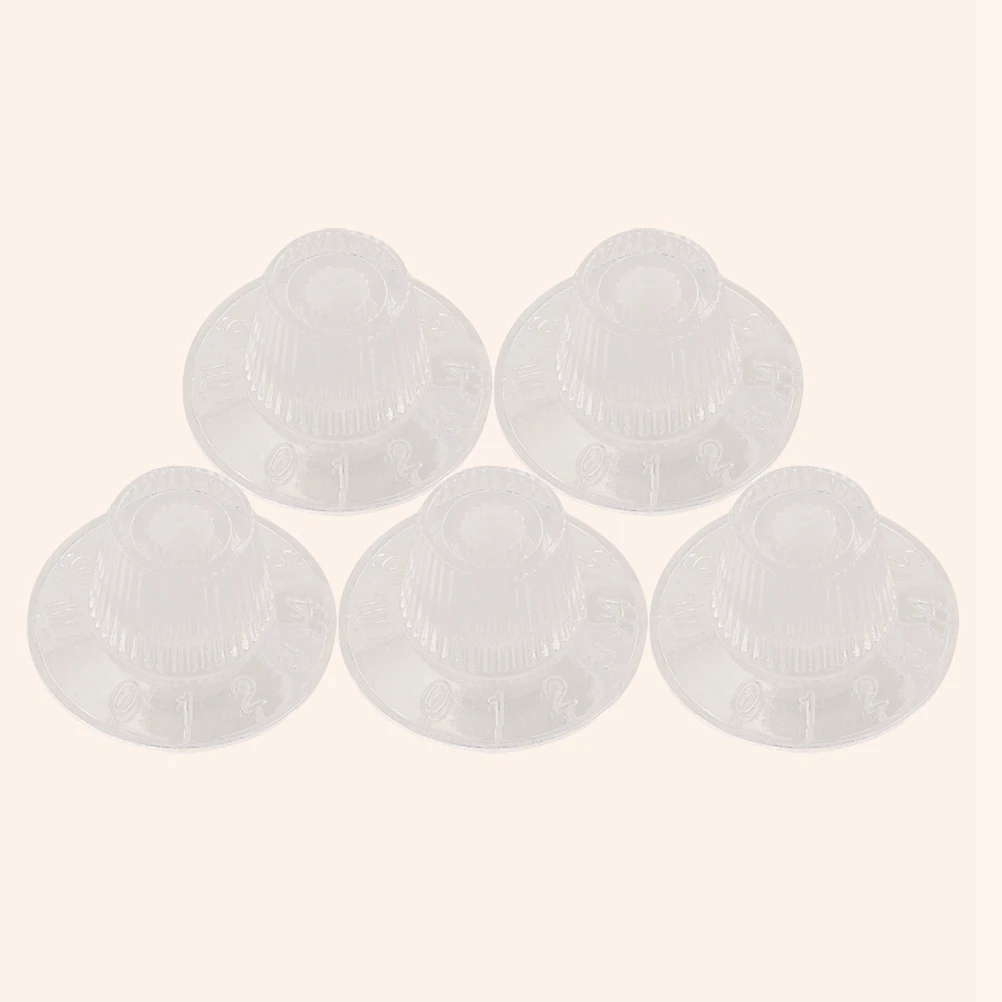 

5Pcs Guitar Volume Knobs Durable Bass Control Knob Replacement Parts for Electric Instruments Guitar Knobs Bass Knob