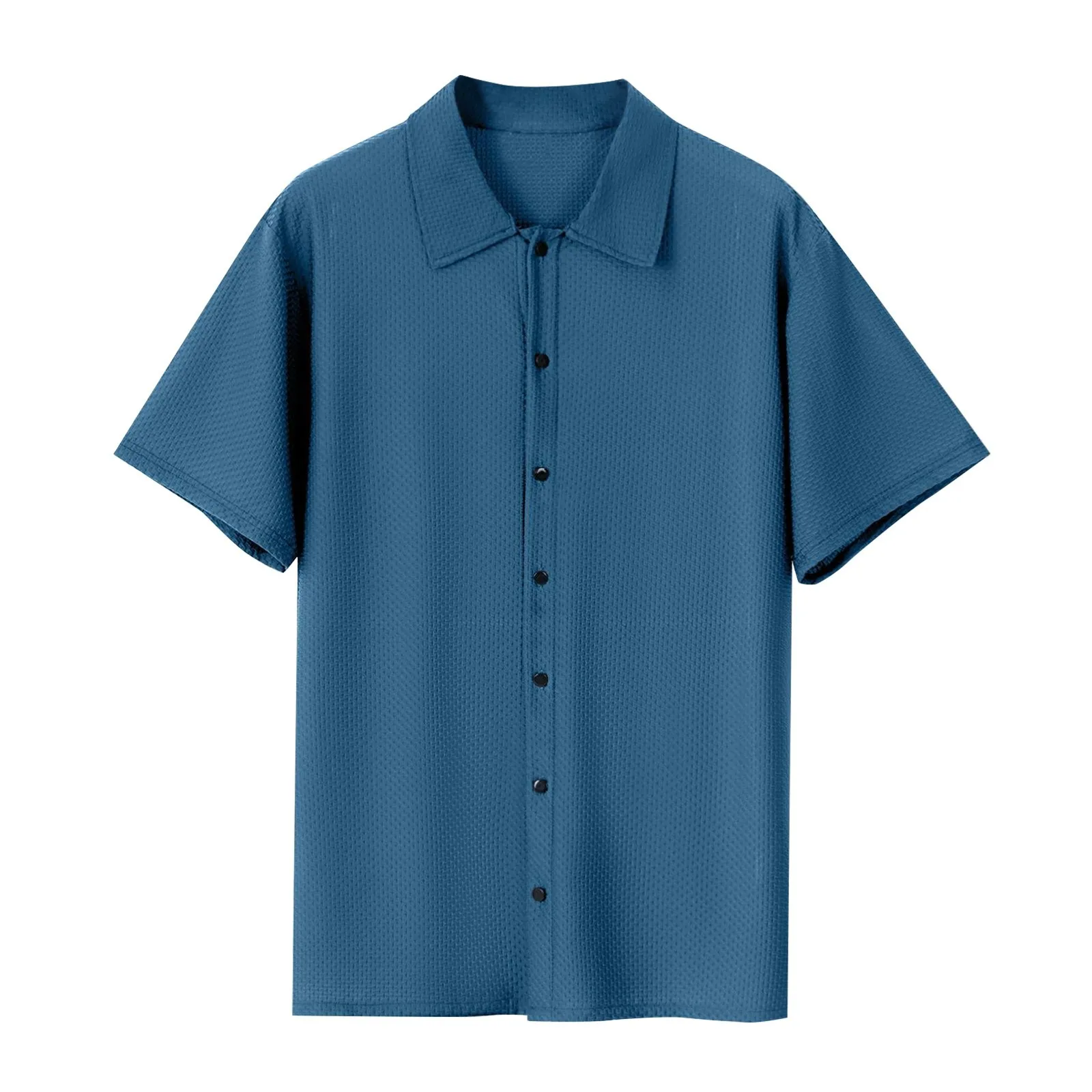 

Polo Shirt Man 2025 Lapel Summer Solid Color Lapel Short-Sleeved Shirt Men Casual Fashion Short-Sleeved Shirt New In Tops & Tees