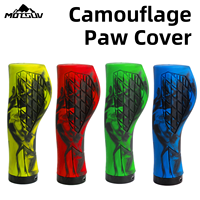 Mountain Bike Grips Rubber Meatball Aluminum Alloy Lock Ring Anti Slip Shock-absorbing Bicycle Handlebar Cover Accessories