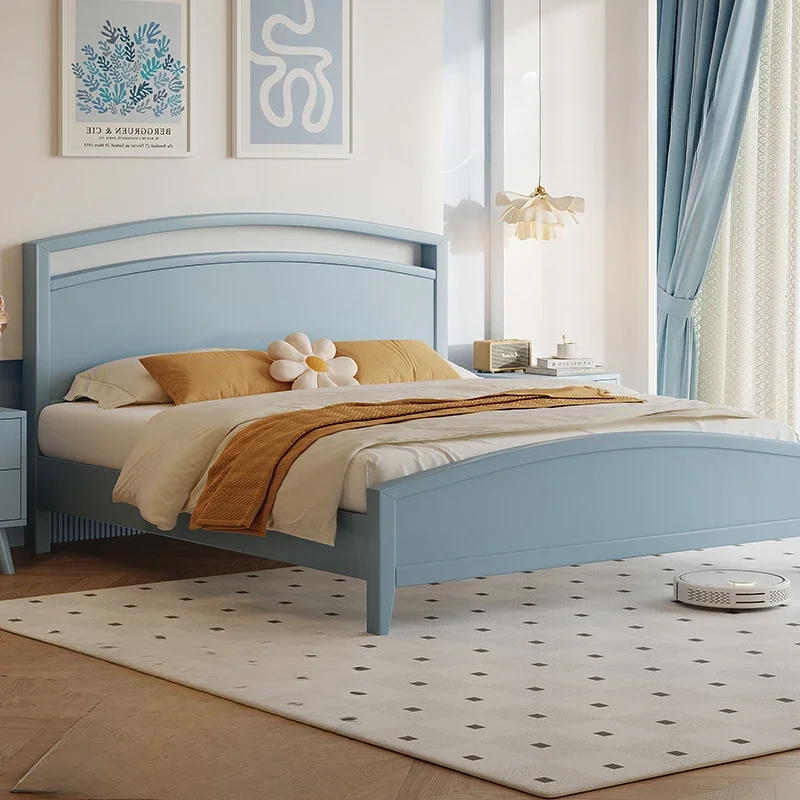 

Luxury Double Bed Bedroom Girls Design Sun European Beauty Simple Bed Space Saving Sleeping Platform Beliche Salon Furniture