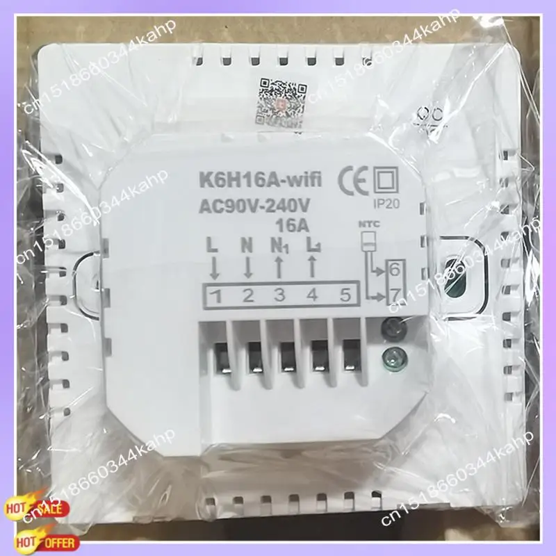 

CLCU WIFI Graffiti Touch Screen Heating Thermostat Smart Thermostat WIFI White 3A Plumbing/Wall Hanging Boiler Durable Easy To U