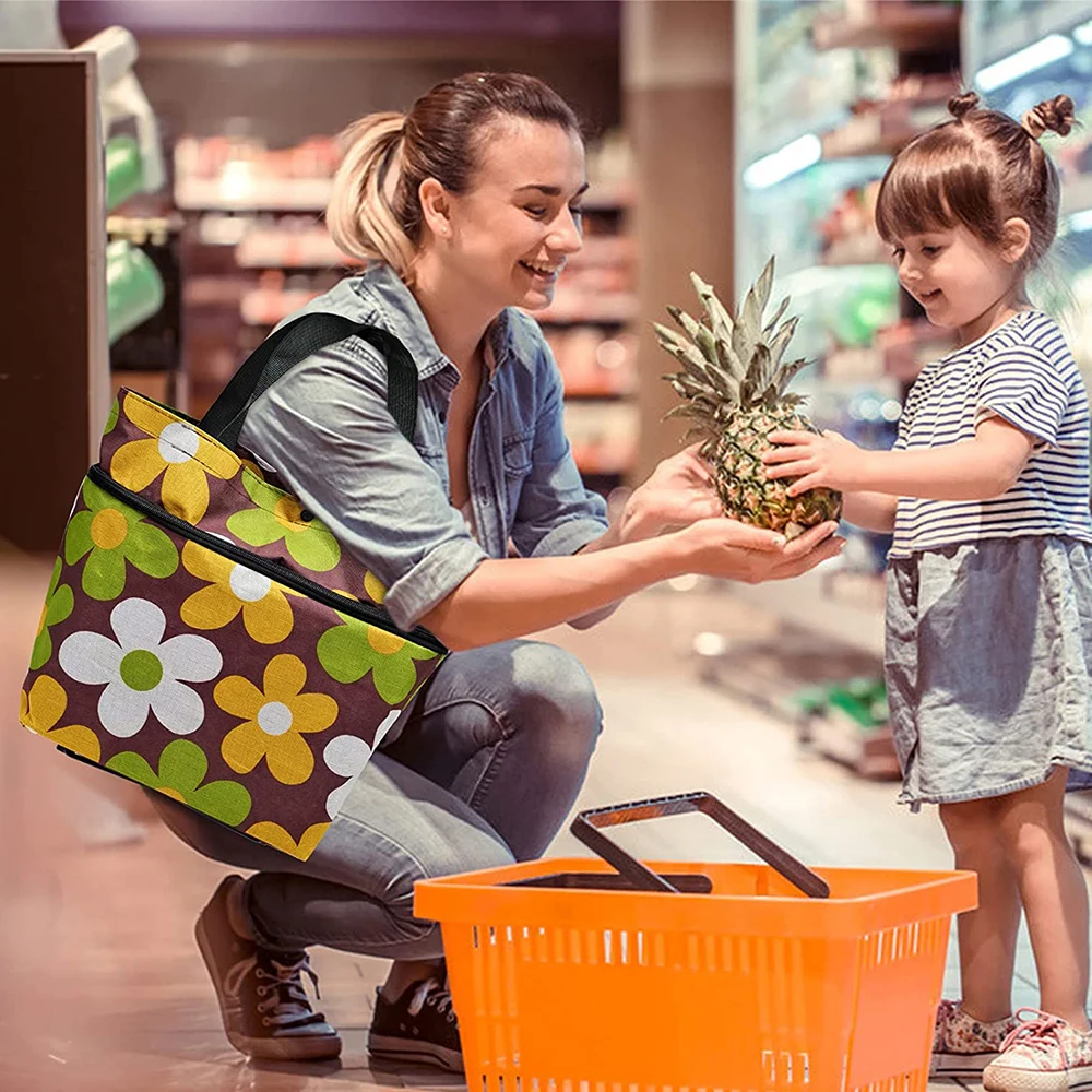 Shopping Bag pieghevole 2 In 1 con ruote per ragazze di tutte le età