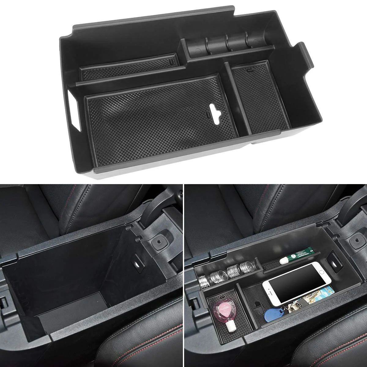 Center Console Organizer For Chevy Equinox 2018 2019 2020 2021 2022 2023 2024 Car Accessories Armrest Storage Box Insert Tray