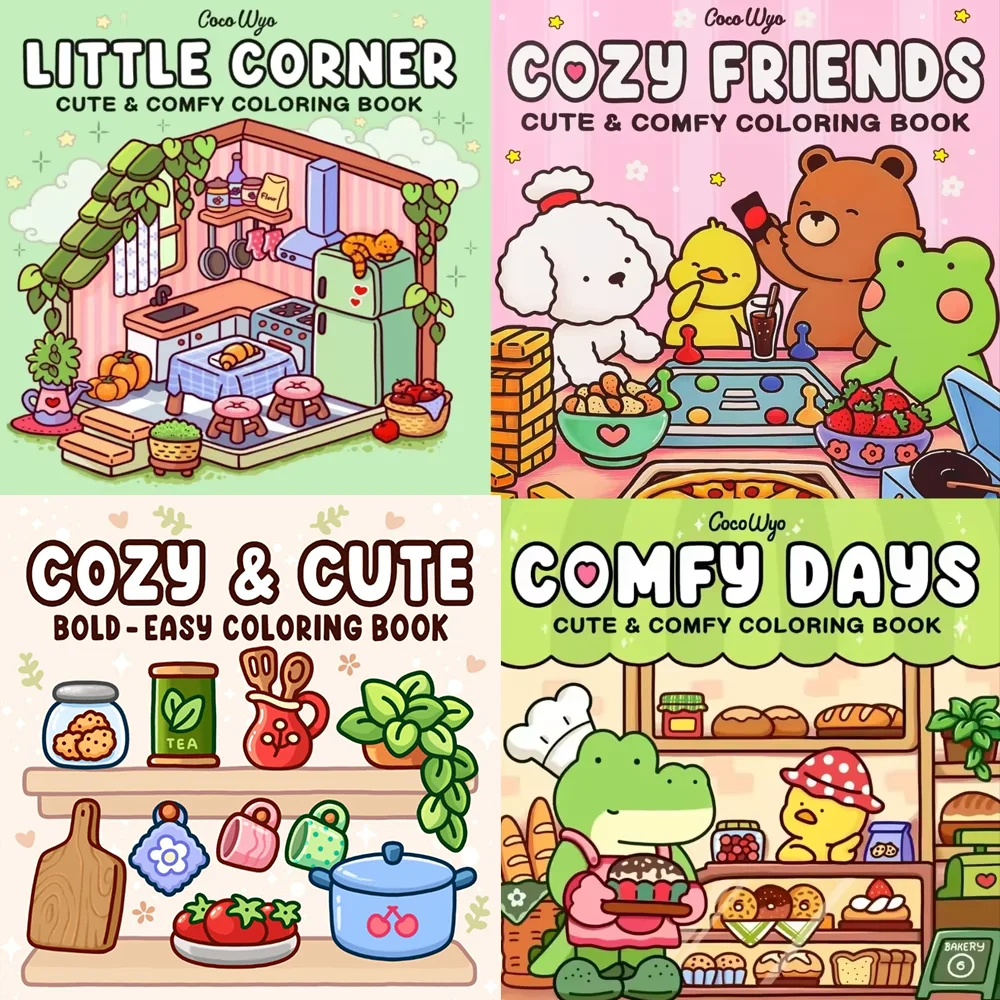 

Книжка-раскраска Spooky Cutie в уютных моментах для релаксации, обучающая книга-каракули с очаровательными жуткими существами